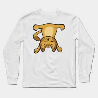 Cat In Different Yoga Poses Long Sleeve T-Shirt